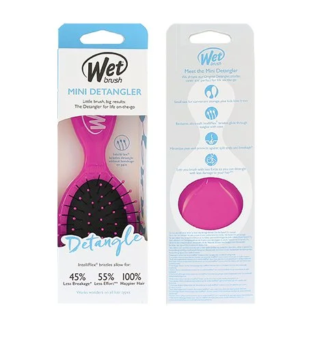 Mini Detangler kartáč na vlasy Pink