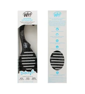 Wet Brush Shower Detangler kartáč na vlasy Glitter Black
