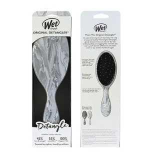 Wet Brush Original Detangler Metallic Marble kartáč na vlasy Silver