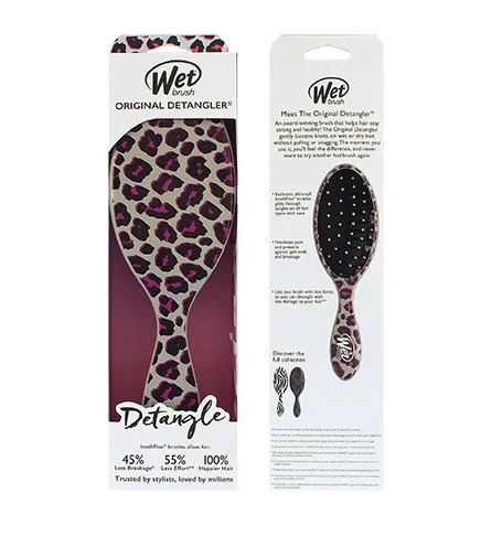 Original Detangler Safari kartáč na vlasy Pink Leopard
