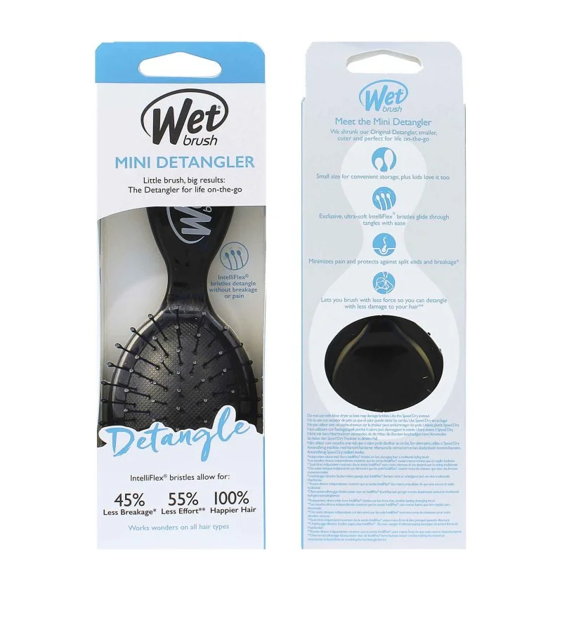 Mini Detangler kartáč na vlasy Black