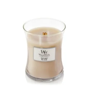 WoodWick White Honey vonná svíčka s dřevěným knotem 275 g