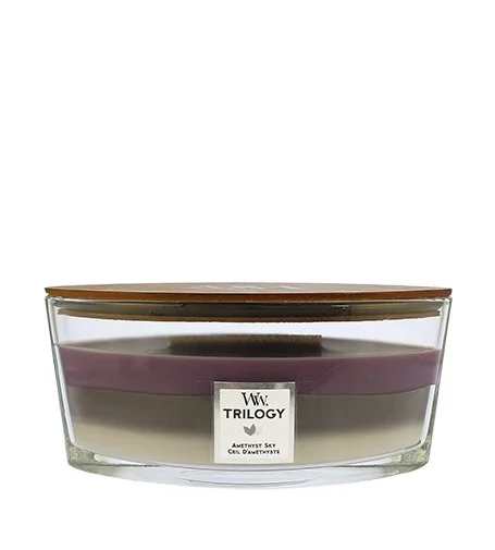 Trilogy Amethyst Sky vonná svíčka s dřevěným knotem 453,6 g