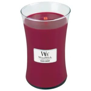 WoodWick Black Cherry vonná svíčka s dřevěným knotem 609,5 g