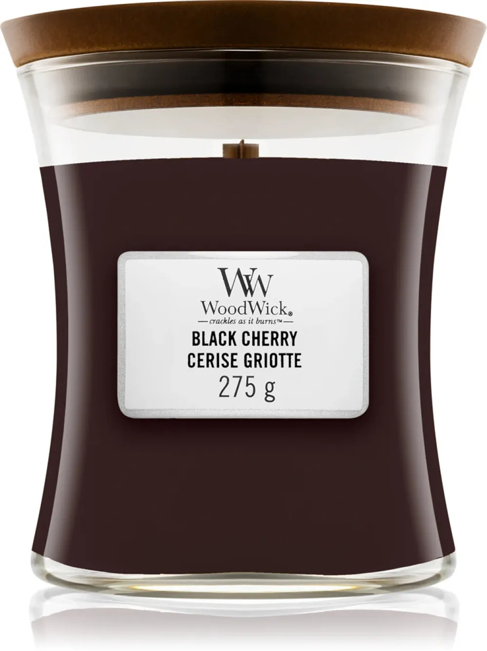 Black Cherry vonná svíčka s dřevěným knotem 275 g