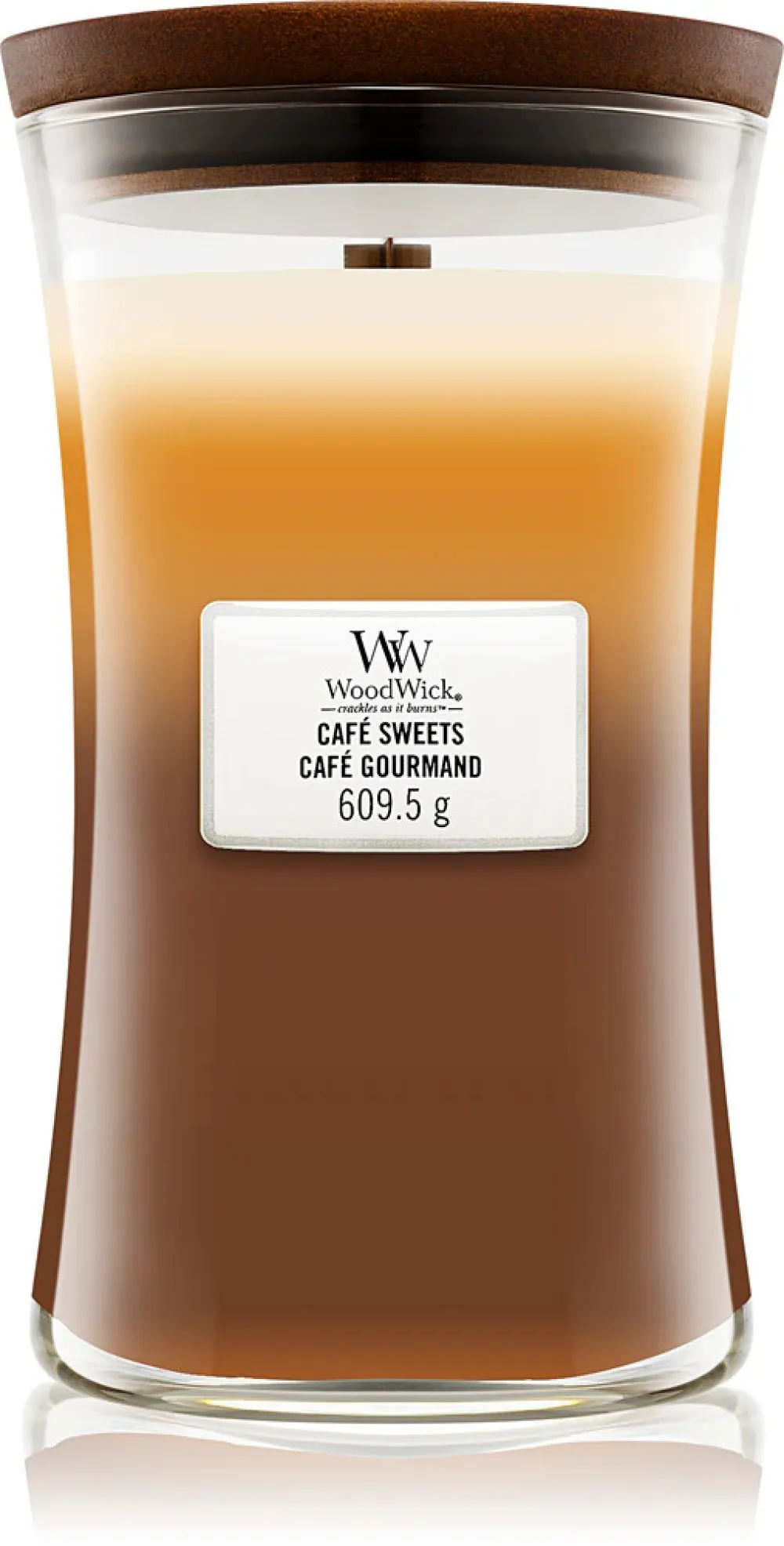 Café Sweets vonná svíčka s dřevěným knotem 609,5 g