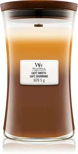 WoodWick Café Sweets vonná svíčka s dřevěným knotem 609,5 g