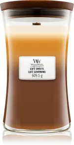 Café Sweets vonná svíčka s dřevěným knotem 609,5 g