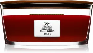 WoodWick Cinnamon Chai vonná svíčka s dřevěným knotem 453,6 g