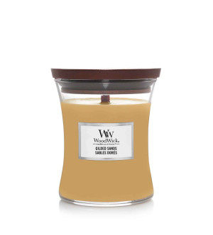 Woodwick Gilded Sands vonná svíčka s dřevěným knotem pro ženy