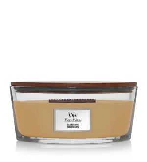 WoodWick Woodwick Gilded Sands vonná svíčka s dřevěným knotem pro ženy