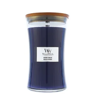 WoodWick Hinoki Dahlia vonná svíčka s dřevěným knotem 609 g