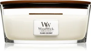 WoodWick Island Coconut vonná svíčka s dřevěným knotem 453,6 g
