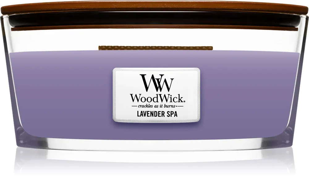 Lavender Spa vonná svíčka s dřevěným knotem 453,6 g