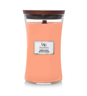 WoodWick Manuka Nectar vonná svíčka s dřevěným knotem 609,5 g