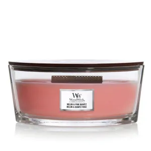 WoodWick Melon & Pink Quartz vonná svíčka s dřevěným knotem 453,6 g