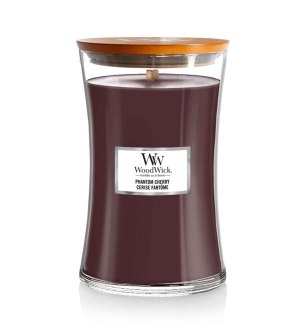 Woodwick Phantom Cherry vonná svíčka s dřevěným knotem pro ženy