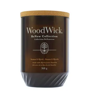 WoodWick ReNew Incense & Myrrh svíčka velká 368 g