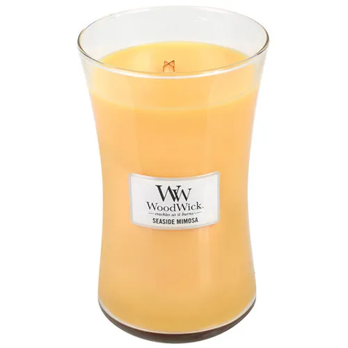 WoodWick Seaside Mimosa vonná svíčka s dřevěným knotem pro ženy