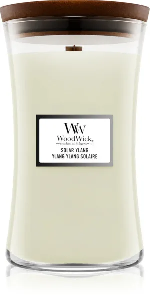 WoodWick Solar Ylang vonná svíčka s dřevěným knotem 609,5 g