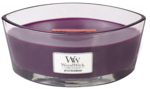 WoodWick Spiced Blackberry vonná svíčka s dřevěným knotem pro ženy