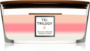 WoodWick Trilogy Blooming Orchard vonná svíčka s dřevěným knotem 453,6 g