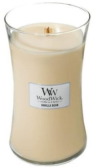 WoodWick Vanilla Bean vonná svíčka s dřevěným knotem pro ženy