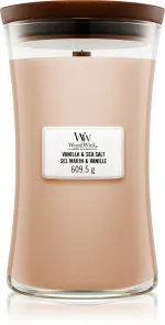 Vanilla & Sea Salt vonná svíčka s dřevěným knotem pro ženy 609,5 g