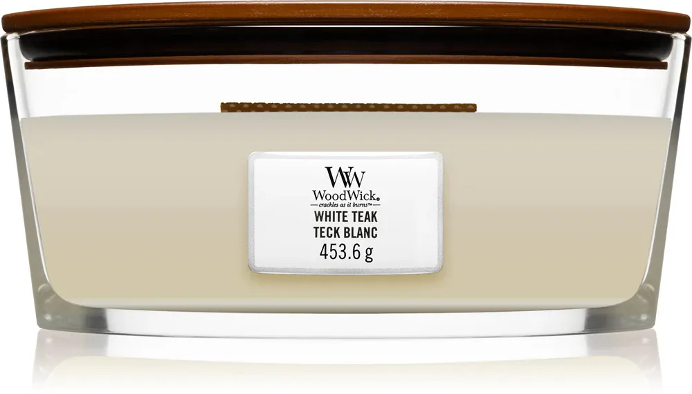 White Teak vonná svíčka s dřevěným knotem 453,6 g