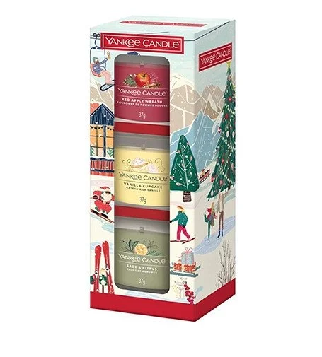 Holiday Party votivní svíčka ve skle 3x37 g