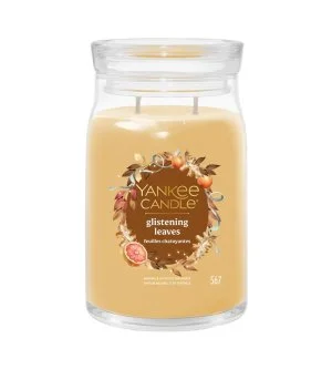 Yankee Candle Glistening Leaves signature svíčka velká 567 g