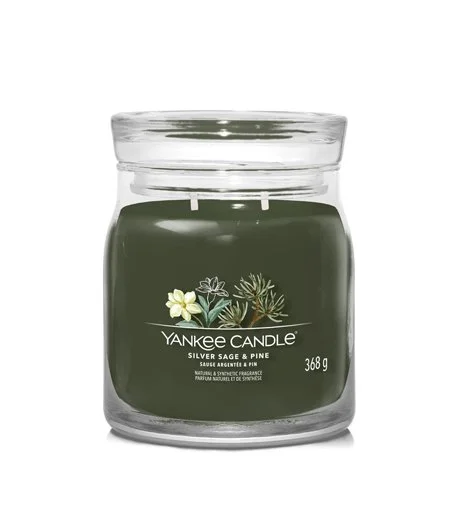 Silver Sage & Pine signature svíčka střední 368 g