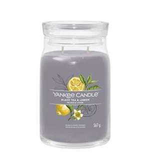Yankee Candle Black Tea & Lemon signature svíčka velká 567 g