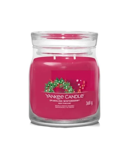 Sparkling Winterberry signature svíčka střední 368 g