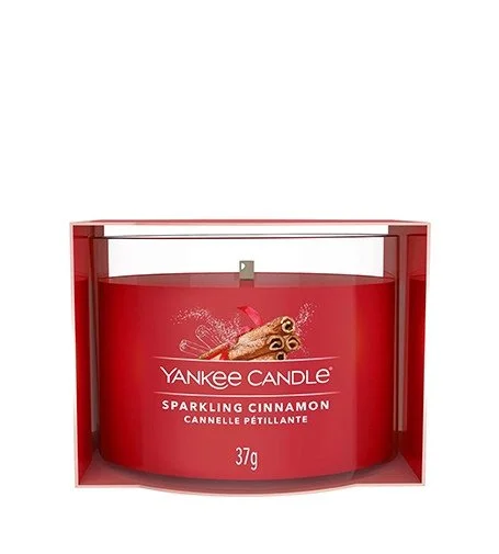 Sparkling Cinnamon votivní svíčka ve skle 37 g