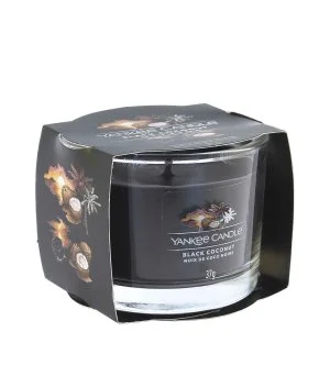 Yankee Candle Black Coconut votivní svíčka ve skle 37 g