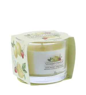 Yankee Candle Iced Berry Lemonade votivní svíčka ve skle 37 g