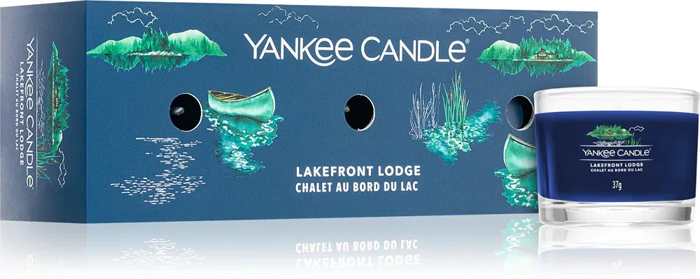 Lakefront Lodge votivní svíčka ve skle 3 x 37 g 3x37 g