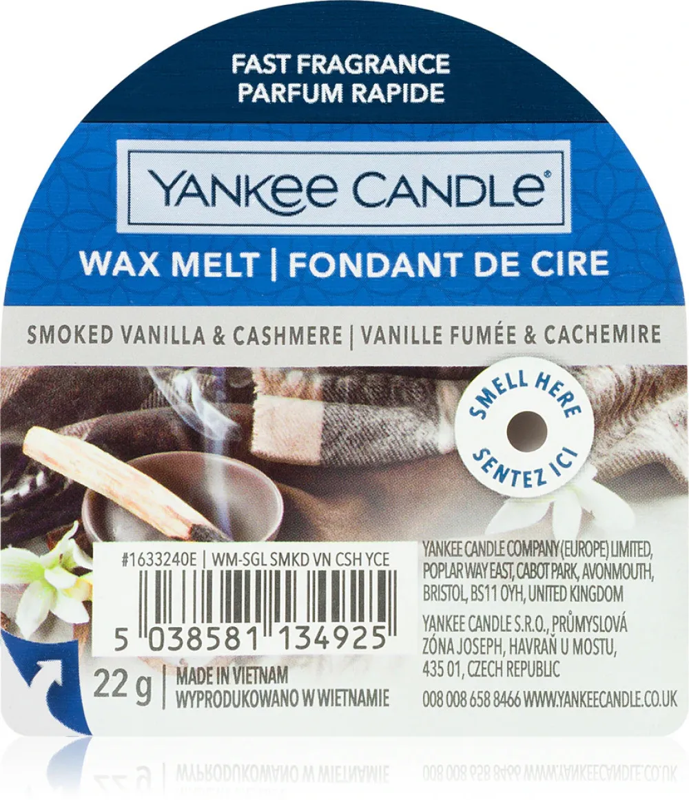 Smoked Vanilla & Cashmere vonný vosk 22 g