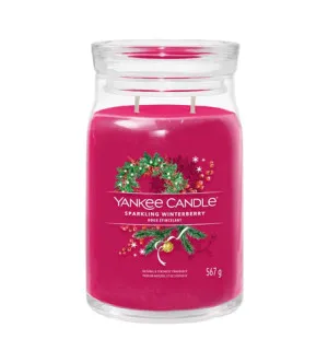 Yankee Candle Sparkling Winterberry signature svíčka velká 567 g