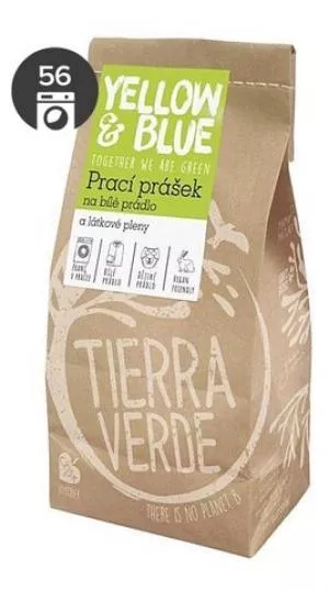 Tierra Verde Prací prášek na bílé prádlo a látkové pleny - INOVACE (pap. sáček 850 g)