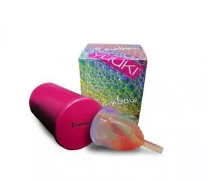 Yuuki Rainbow Menstruační kalíšek - malý Soft (měkčí) - včetně sterilizačního kelímku
