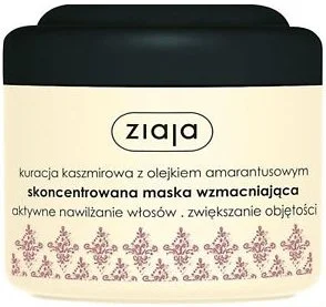 Ziaja Cashmere Proteins & Amaranth Oil Concentrated Strengthening Hair Mask