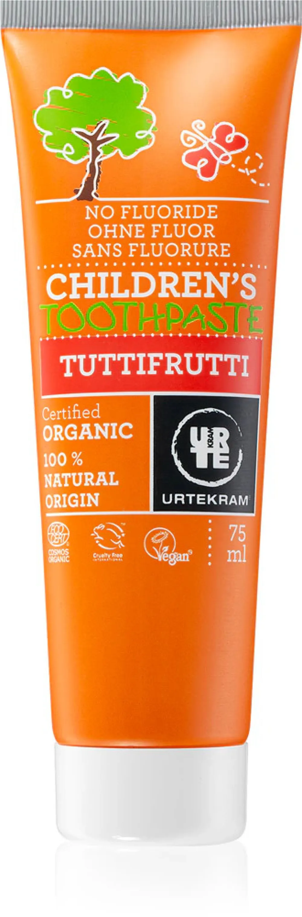 Urtekram Zubní pasta tutti frutti 75ml BIO, VEG