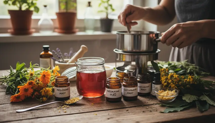 Bylinková lékárnička, kterou si vyrobíte doma