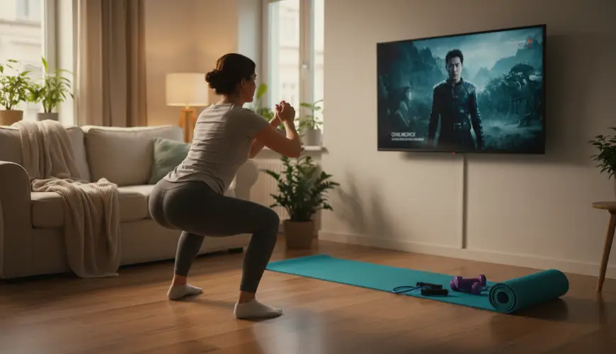 Cvičení u televize vám pomůže být fit bez posilovny