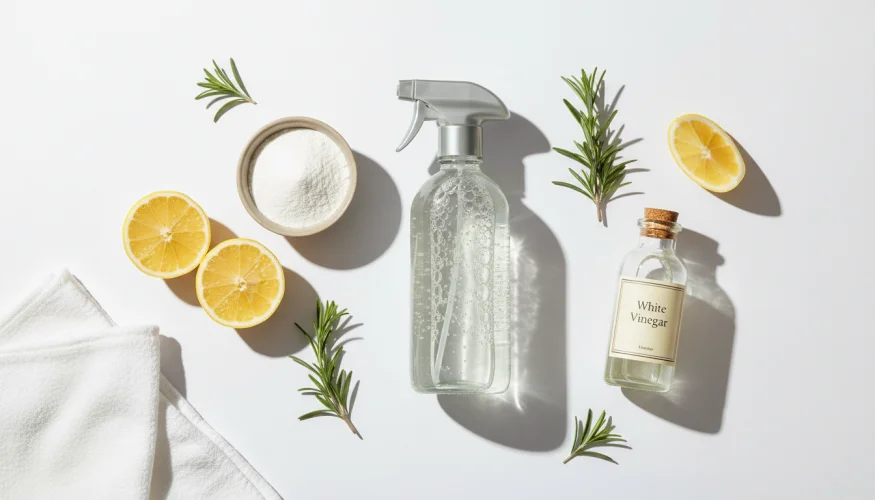 Detergenti ecologici naturali – aceto, bicarbonato, limone e microfibra
