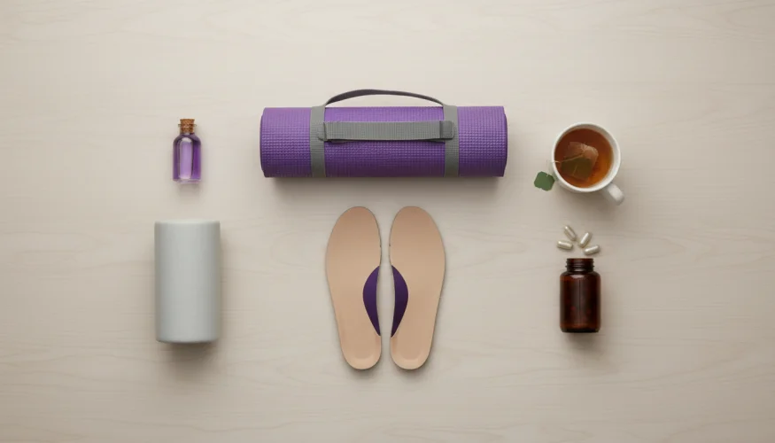 Wellness produkty pro večerní rutinu a prevenci nočních křečí v lýtkách