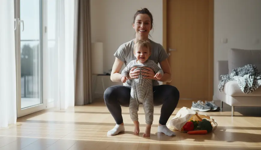 Bezpečné zvedání dětí a tašek chrání vaše záda