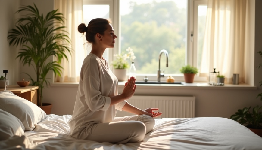 Lymfatický systém se po ránu probouzí pomaleji, proto pomůže pár jemných cviků a dech